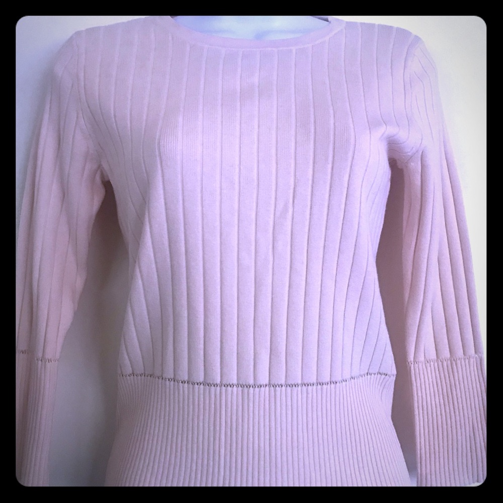 Willi Smith , pink knitwear top 58%silk size S